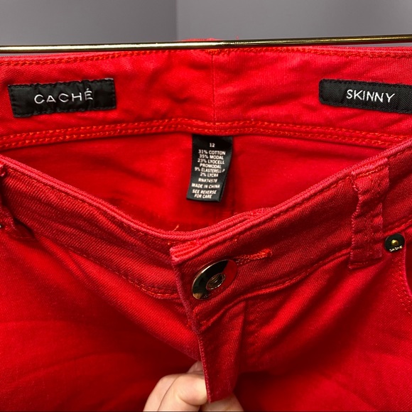 Cache Red Stretch Denim 12 - Picture 2 of 5